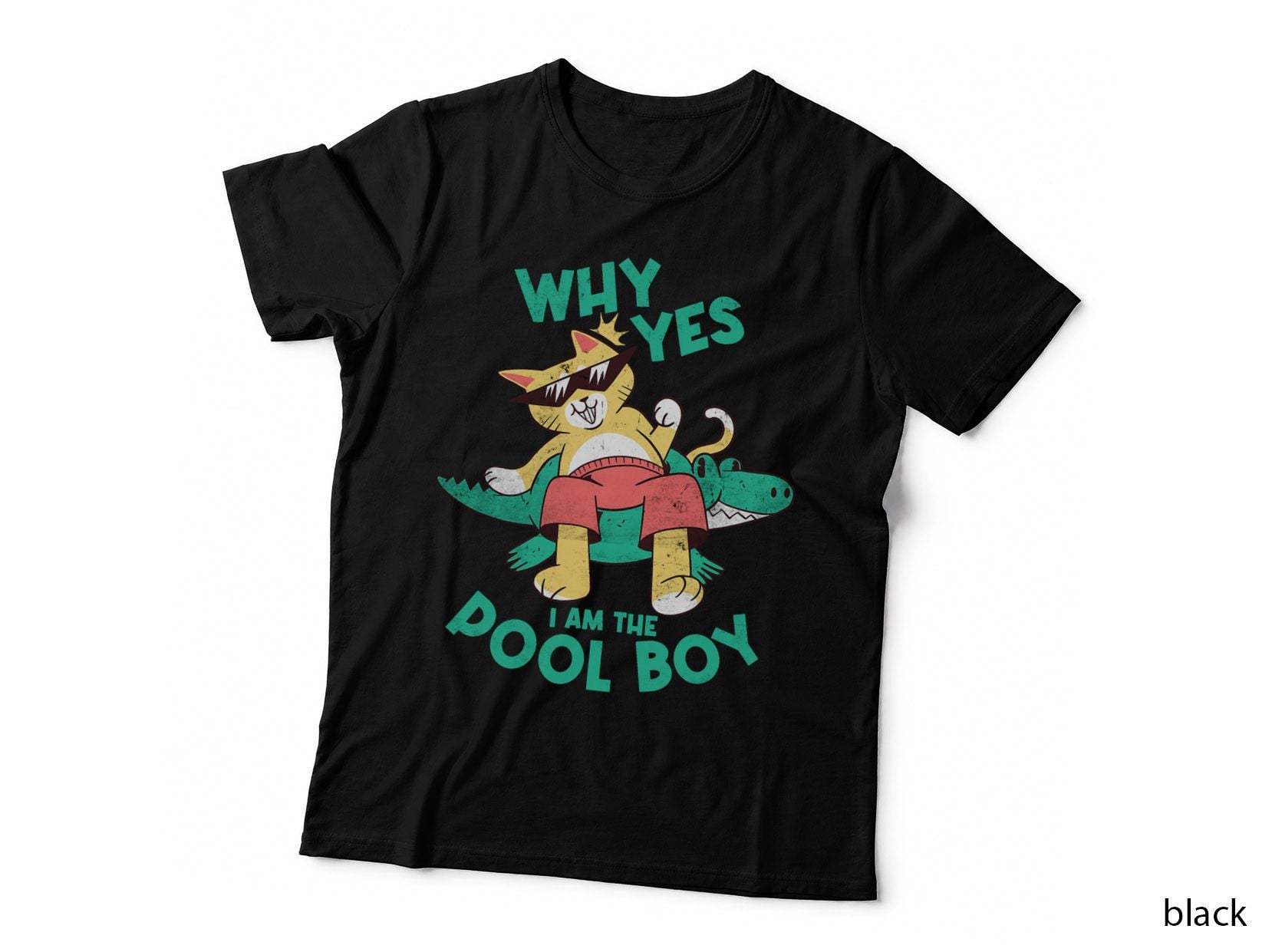 Why Yes I Am the Pool Boy Ocean Swimmer Funny Swimming Pool T-Shirt
