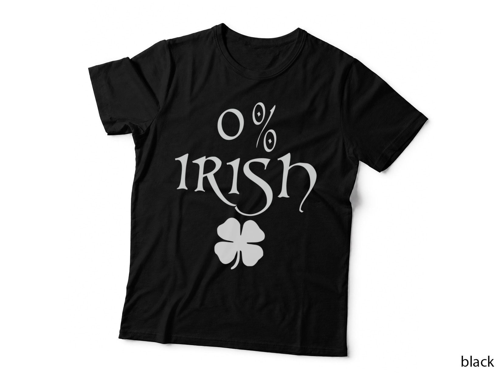 0% Irish T-Shirt, St Patricks Day Humor, Pet Lover Apparel
