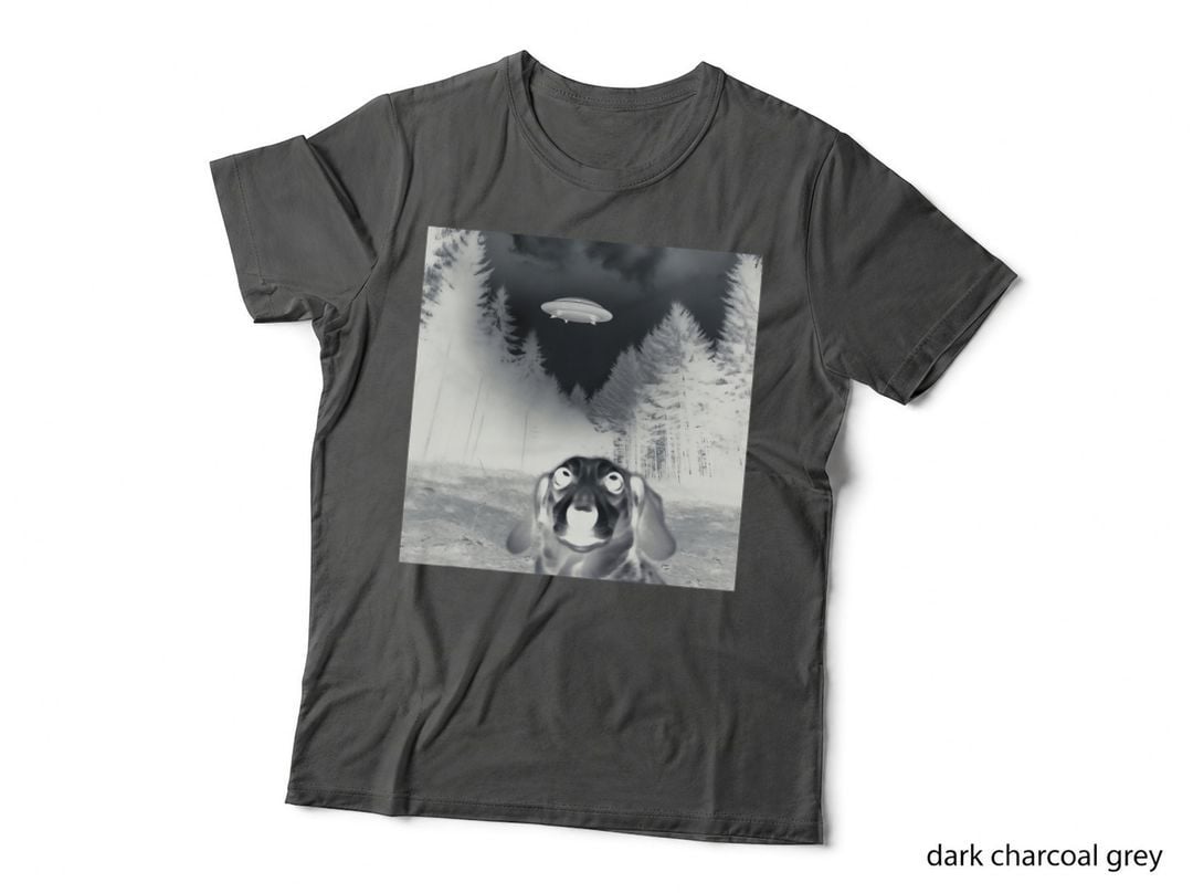 Alien UFO Funny Dachshund T-Shirt, Sci-Fi Humor, Pet Lover Apparel