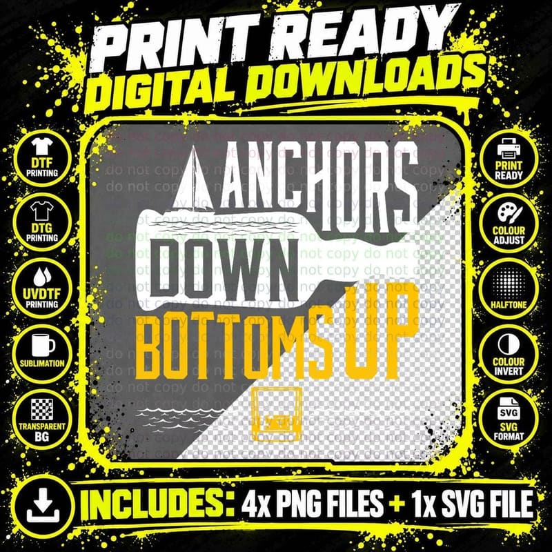 Boating Drinking T-Shirt, Funny Boating Sailing Png SVG Digital Bundle
