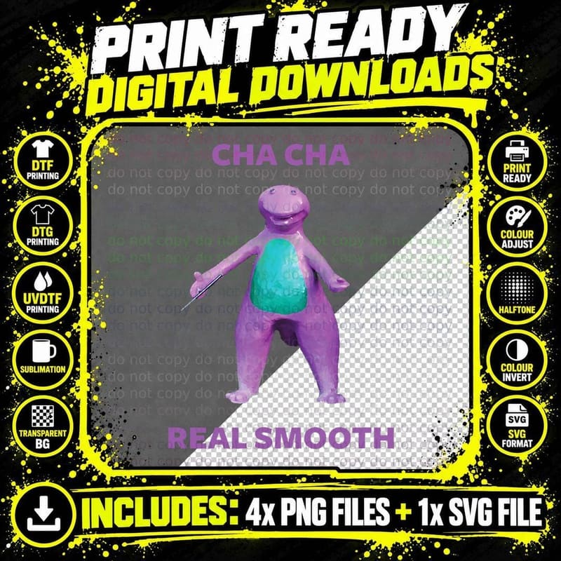 Cha Cha Real Smooth Meme T-Shirt, Funny Meme Design Png SVG Digital Bundle