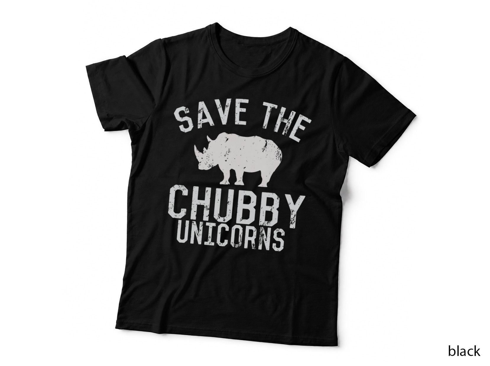 Chubby Rhino Vintage T-Shirt, Funny Animal Design, Pet Lover Apparel