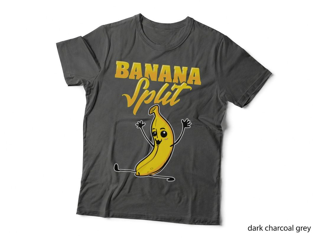 Cute & Funny Banana Split Gymnast Pun T-Shirt