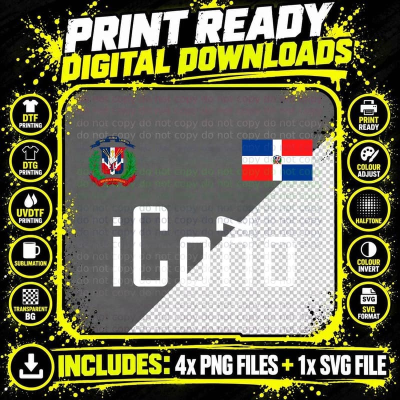 Dominican Republic Flag T-Shirt, Funny Spanish Humor Png SVG Digital Bundle