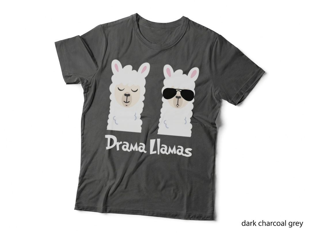 Drama Llamas T-Shirt, Funny Animal Print, Pet Lover Apparel