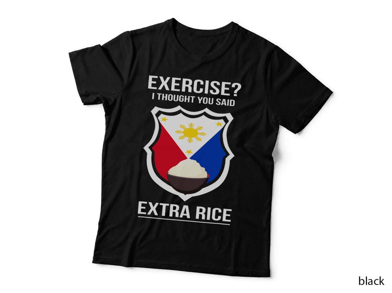 Filipino Food Joke Rice T-Shirt, Filipino Humor, Filipino Culture