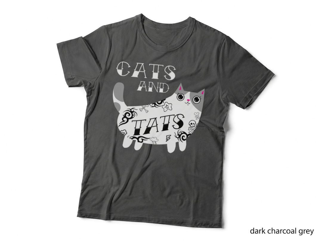 Funny Cats and Tats Tattoo Art T-Shirt