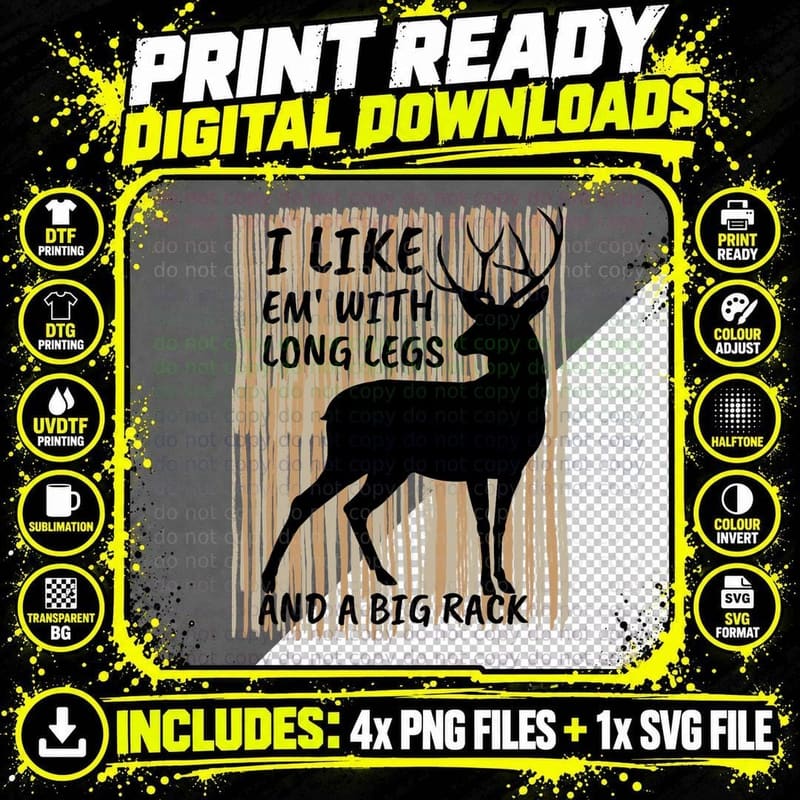 Funny Deer Hunting T-Shirt, Hunting Humor Png SVG Digital Bundle