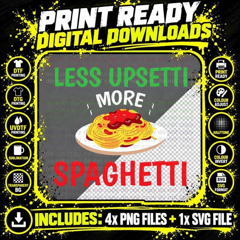 Funny Italian Sayings Pasta T-Shirt, Italian Food Humor Png SVG Digital Bundle