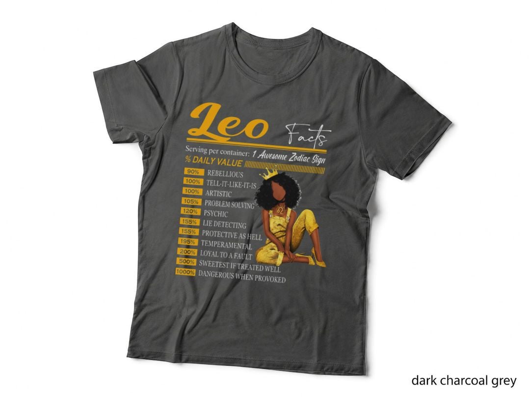 Funny Leo Facts Awesome Zodiac Sign Horoscope Birthday T-Shirt