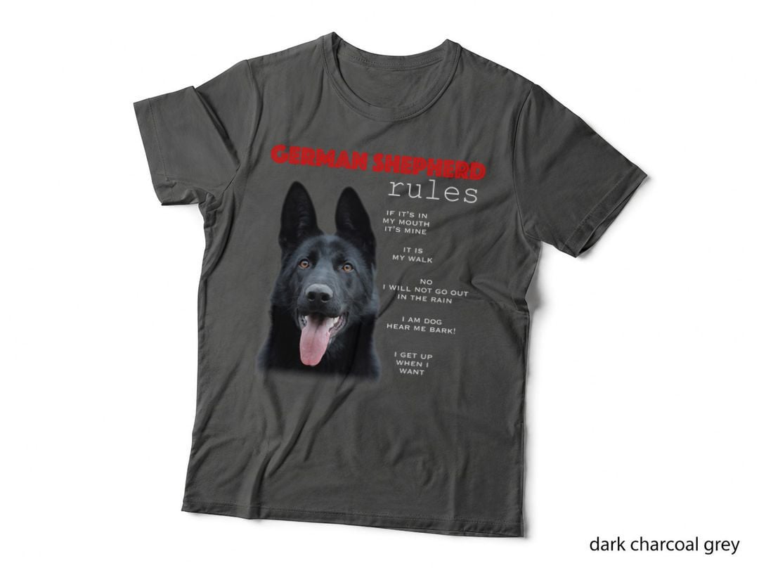 Funny Rules for the Owner of a Black German Shepherd T-Shirt
