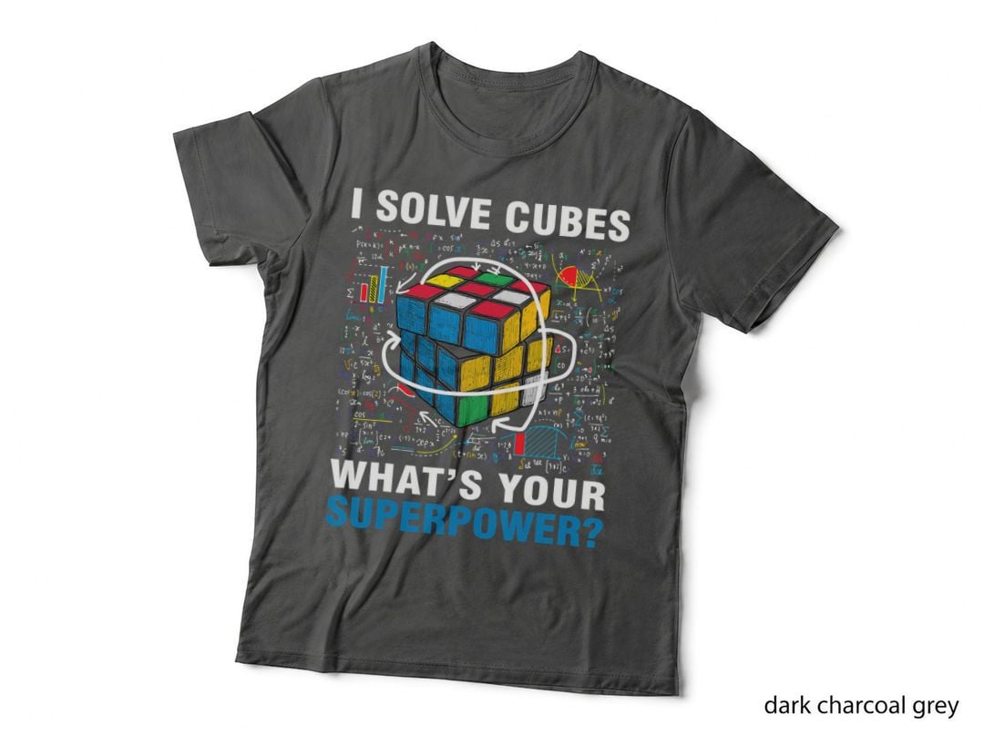 I Solve Cubes Superpower Funny Speed Cubing Boys Girls Kids T-Shirt
