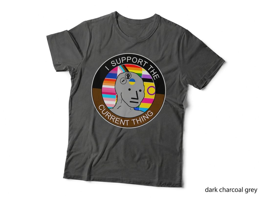 I Support the Current Thing Meme T-Shirt, Political Statement