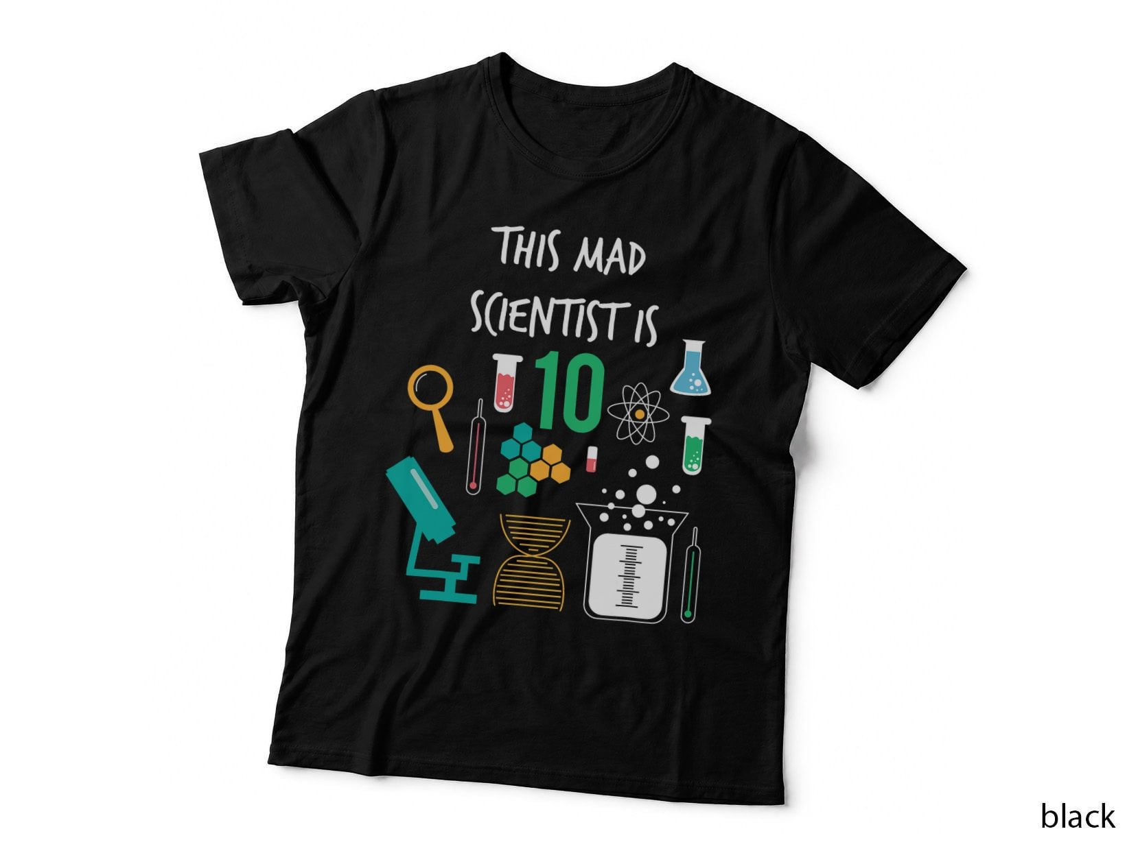 Mad Scientist Birthday T-Shirt, Science Party Theme, Funny Science Birthday