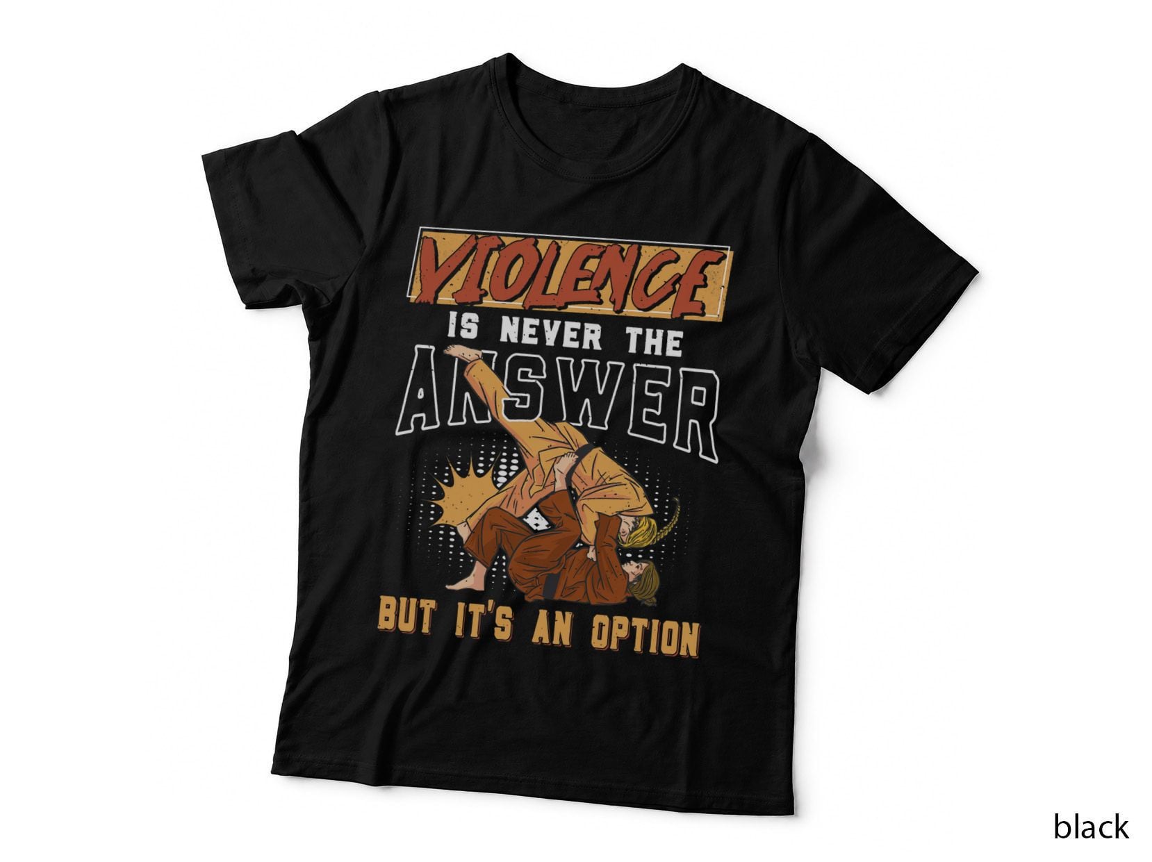 Martial Arts Jiu Jitsu T-Shirt, Funny BJJ Design, Quote Typography