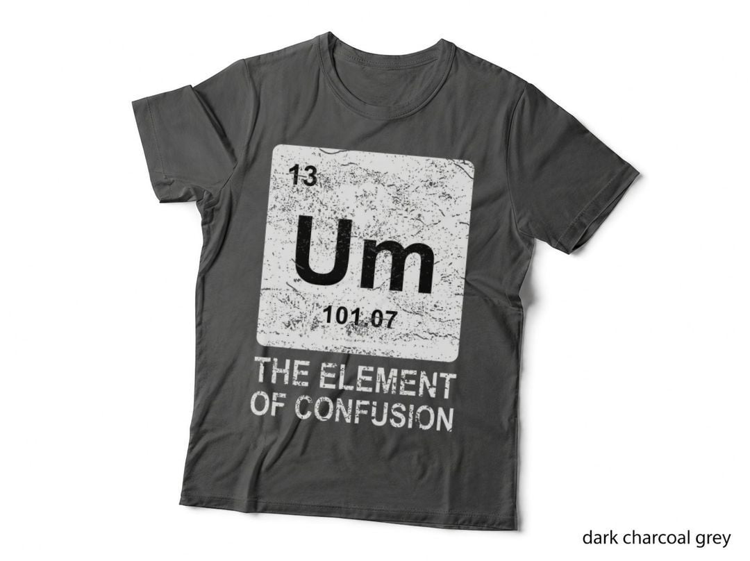 Periodic Table of Elements T-Shirt, Chemistry Humor, Nerdy Science Apparel