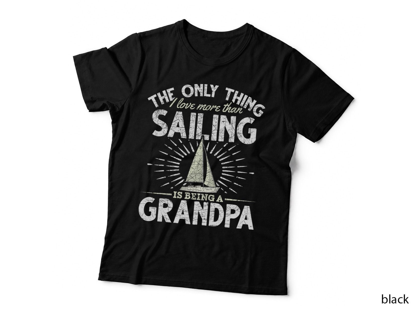 Sailing Grandpa Skipper Retirement T-Shirt, Funny Sailing Gift
