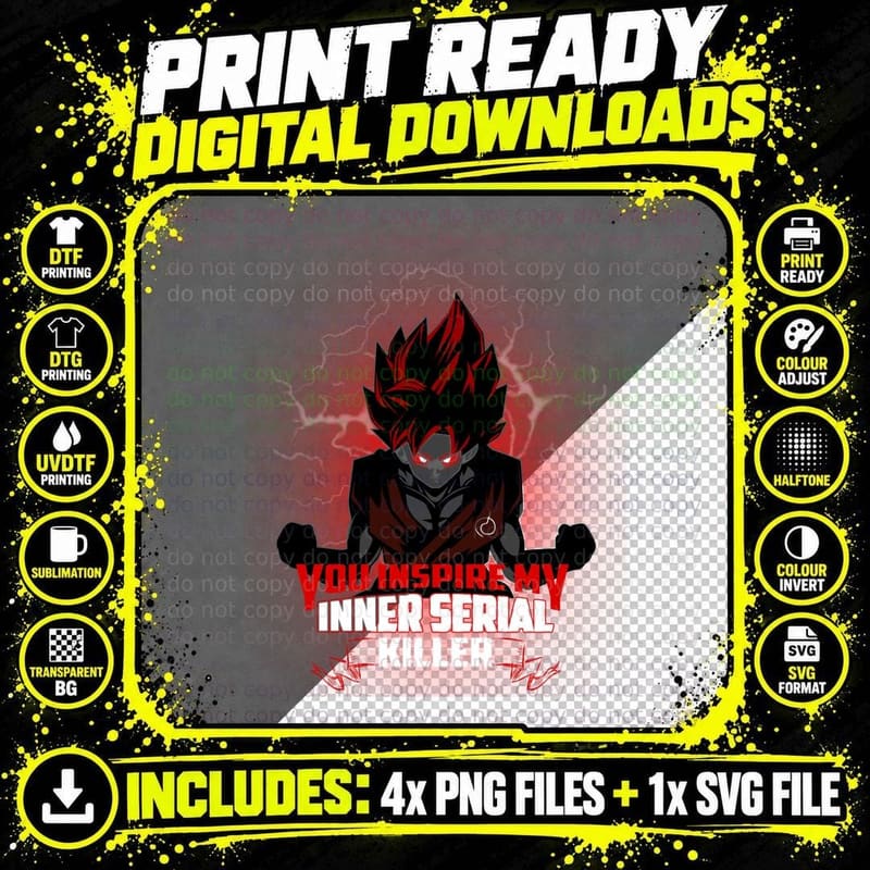 Serial Killer T-Shirt, Dark Humor Design, Sarcasm Style Png SVG Digital Bundle