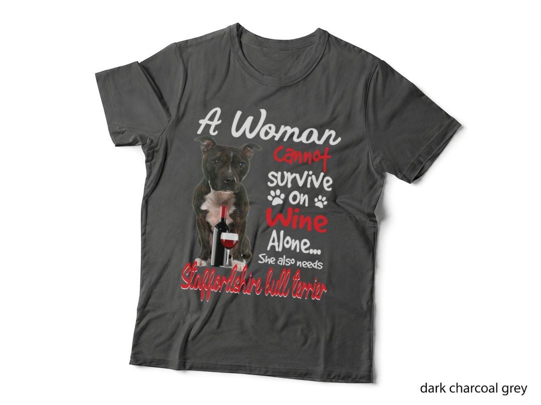 Staffordshire Bull Terrier T-Shirt, Funny Sarcasm, Pet Lover Apparel