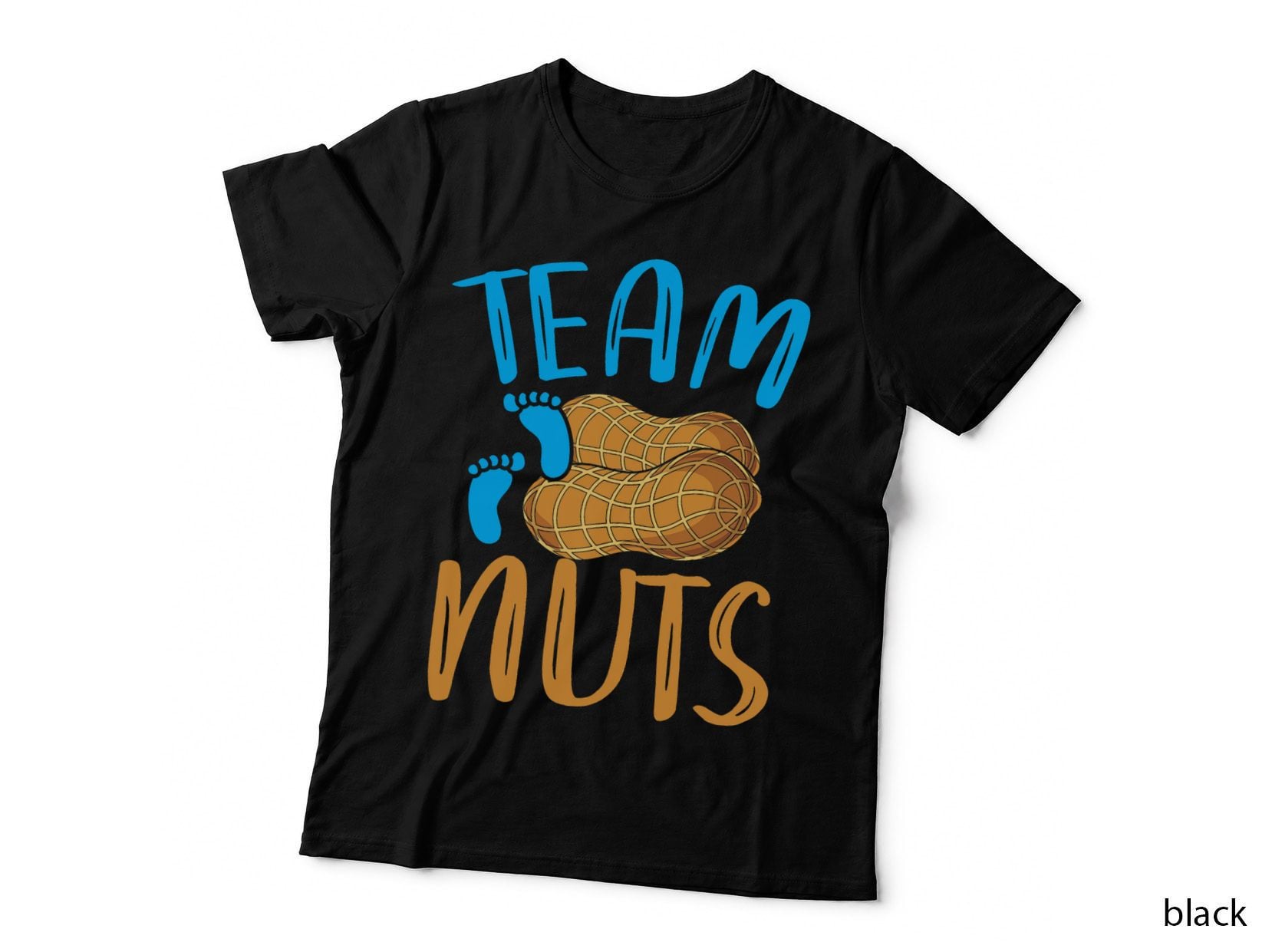 Team Nuts Gender Reveal T-Shirt, Party Humor, Baby Shower Apparel