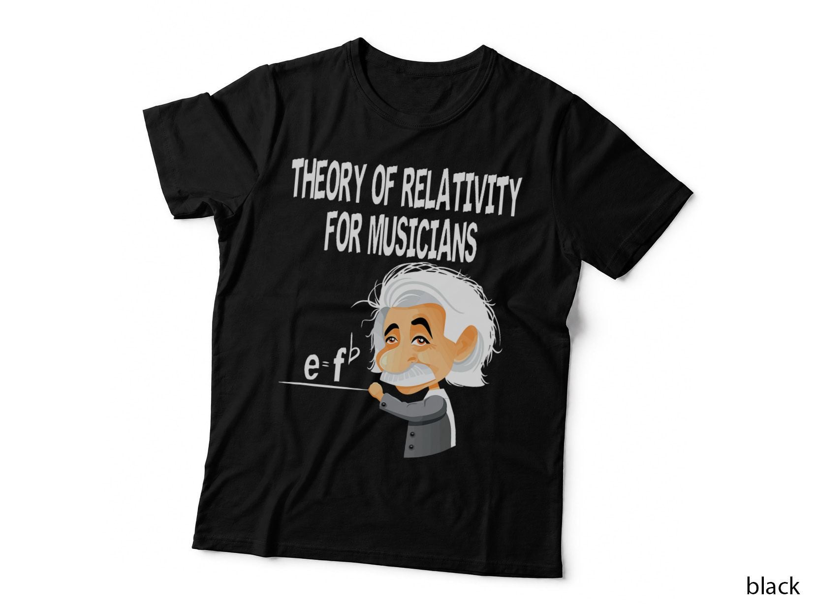 Theory of Relativity Music Humor T-Shirt, Funny Science Joke, Musician Gift