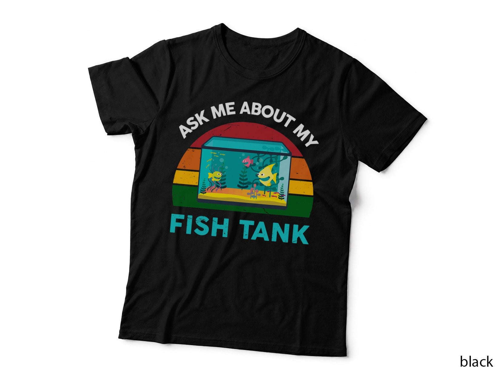 Aquarium Fish Tank T-Shirt, Funny Fish Design, Pet Lover Apparel