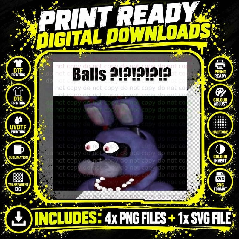 Balls!!!! T-Shirt, Funny Sarcasm, Pet Lover Apparel Png SVG Digital Bundle