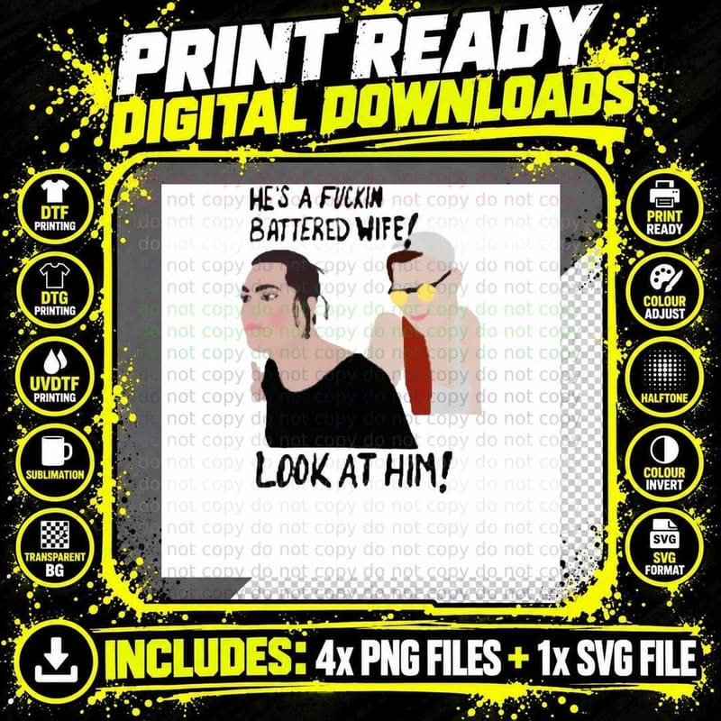 Battered Wife Graphic T-Shirt, Funny Sarcasm Png SVG Digital Bundle