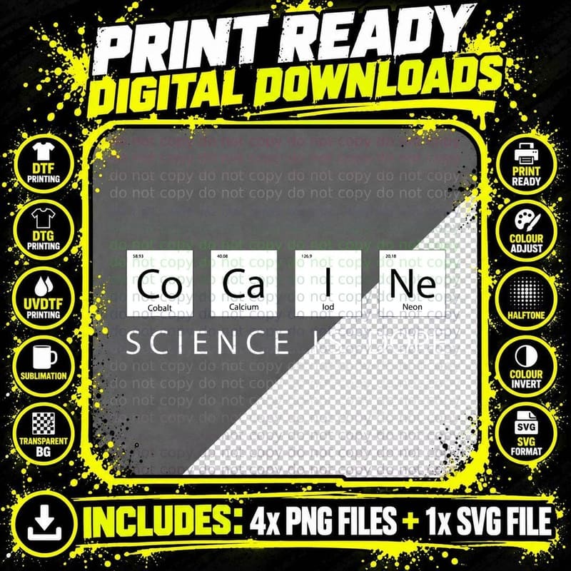 Chemistry Science Parody T-Shirt, Funny Sarcasm Png SVG Digital Bundle