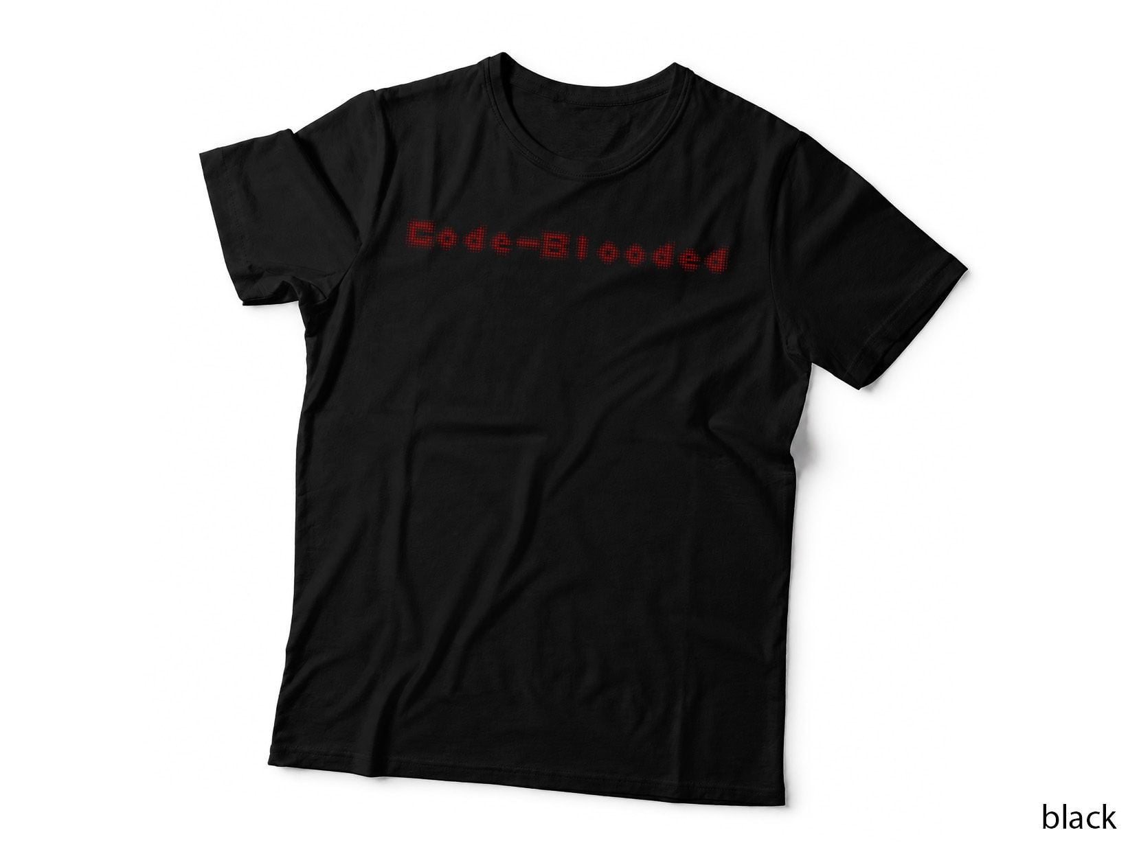 Code-Blooded Programmer T-Shirt, Funny Coding Joke, Tech Humor Design