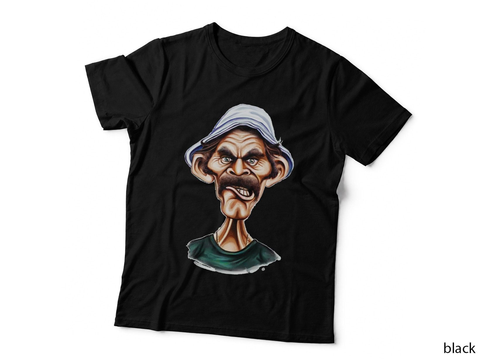 Don Ramon T-Shirt, Cartoon Character Style, Retro Humor Print