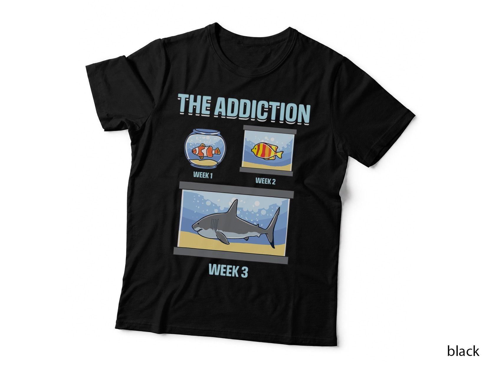 Funny Aquarium Addict T-Shirt, Fish Tank Keeper, Pet Lover Apparel