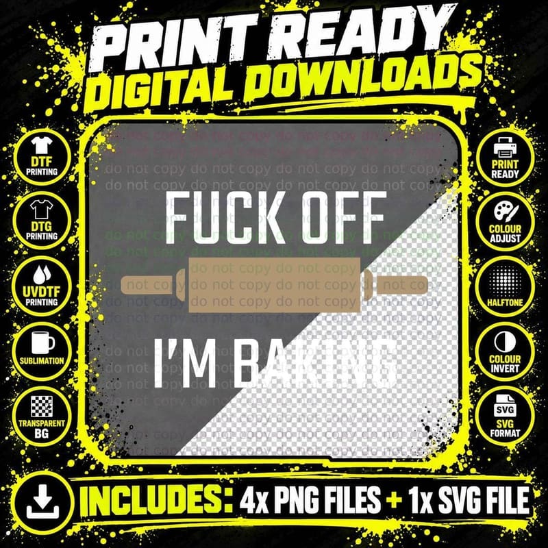 Funny Baker Gifts, Rude Baking Shirt Png SVG Digital Bundle