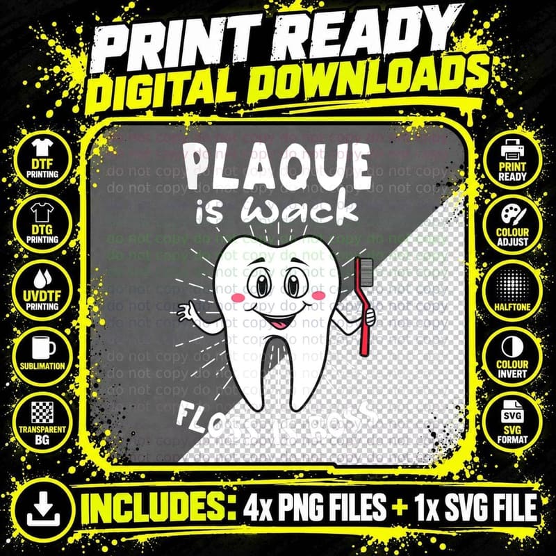 Funny Dental Hygienist T-Shirt, Dental Humor Design Png SVG Digital Bundle