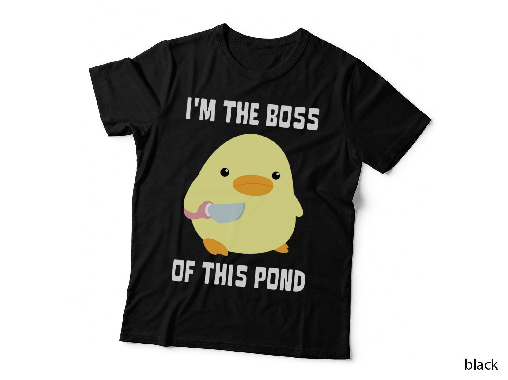 Funny Duck with Knife T-Shirt, Sarcasm Humor, Pet Lover Apparel
