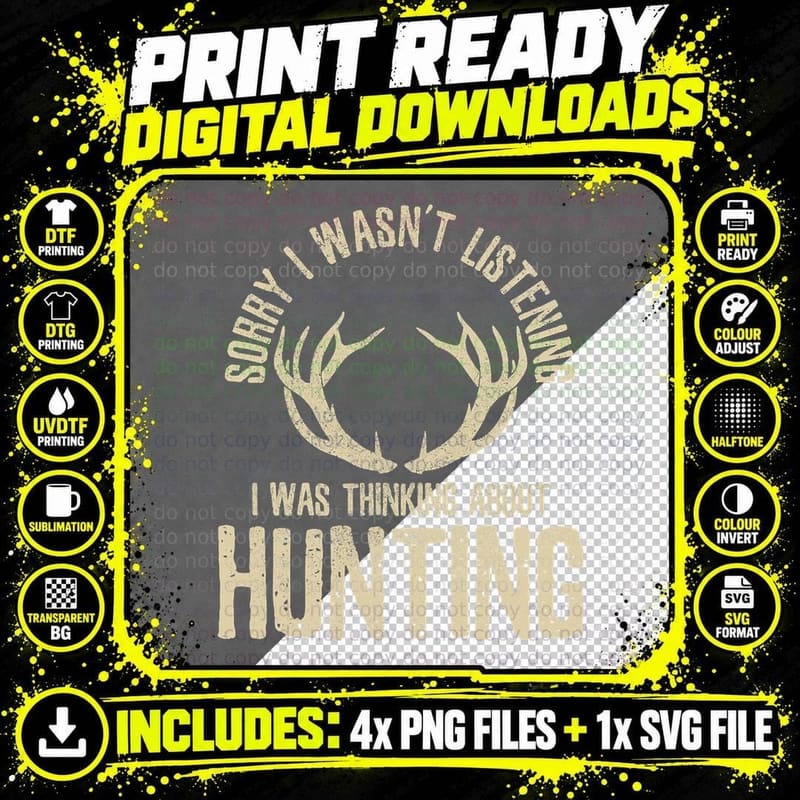 Funny Hunting Quote Saying Deer Venison Elk Hunter Gift Png SVG Digital Bundle