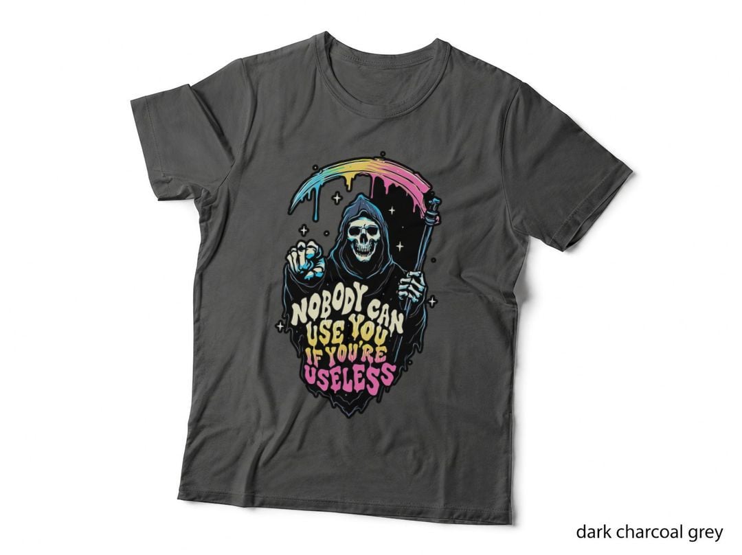 Grim Reaper T-Shirt, Sarcasm Typography Tee, Gift for Sarcastic Friends