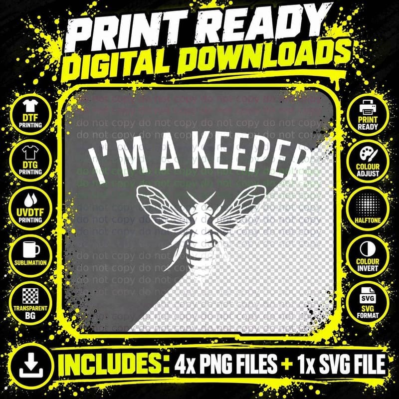 Honey Bee Apiarist Funny Beekeeping T-Shirt, White Png SVG Digital Bundle