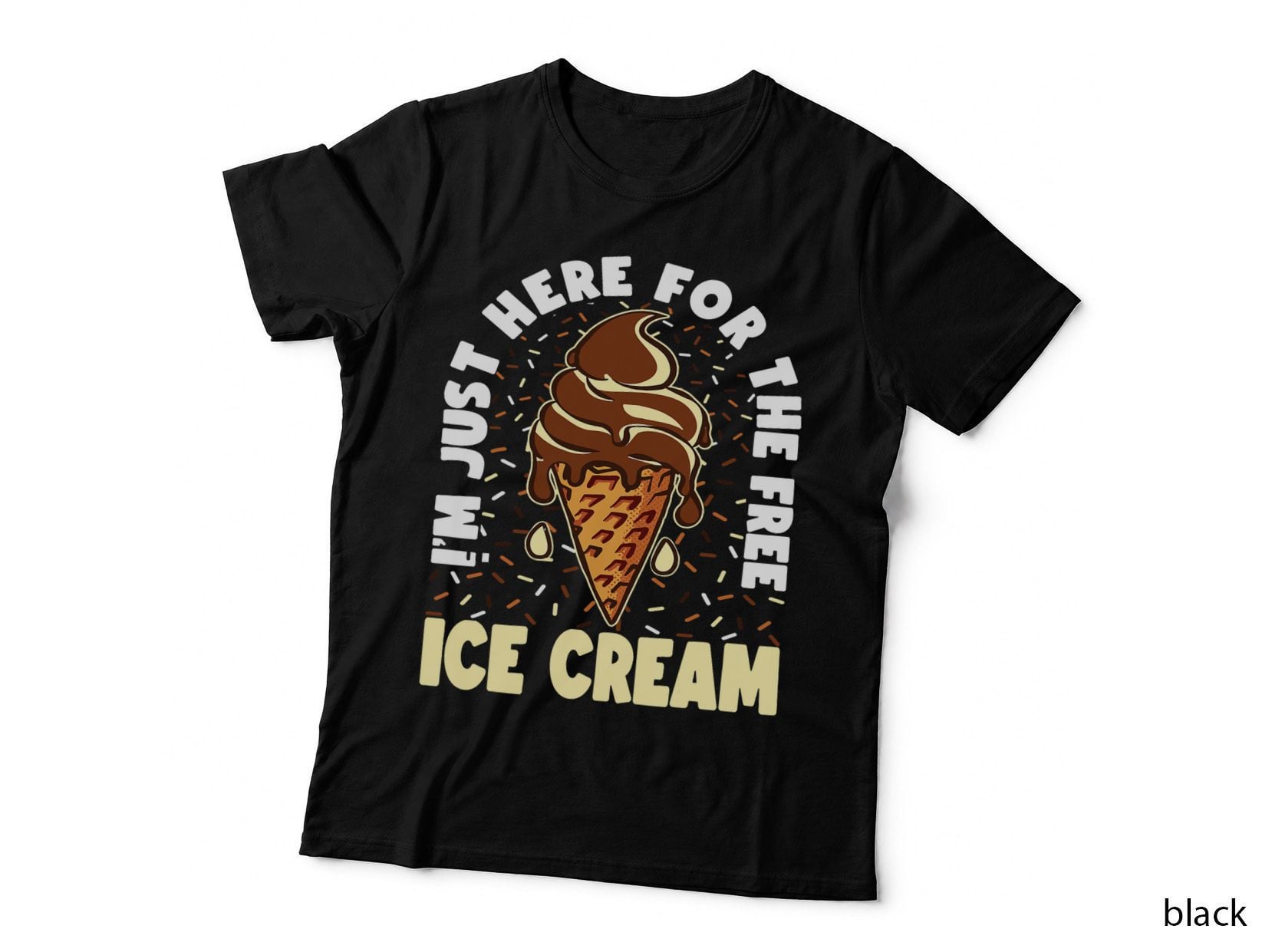 Ice Cream Cone T-Shirt, Funny Food Humor, Foodie Gift Idea