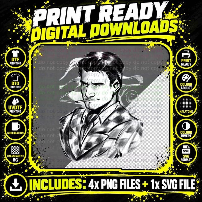 Matthew Perry T-Shirt, Retro 80s TV Icon Png SVG Digital Bundle