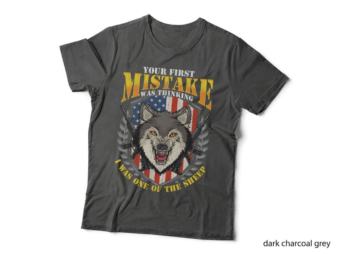 Mistake I Was One of the Sheep T-Shirt, Sarcasm Humor, Political Statement