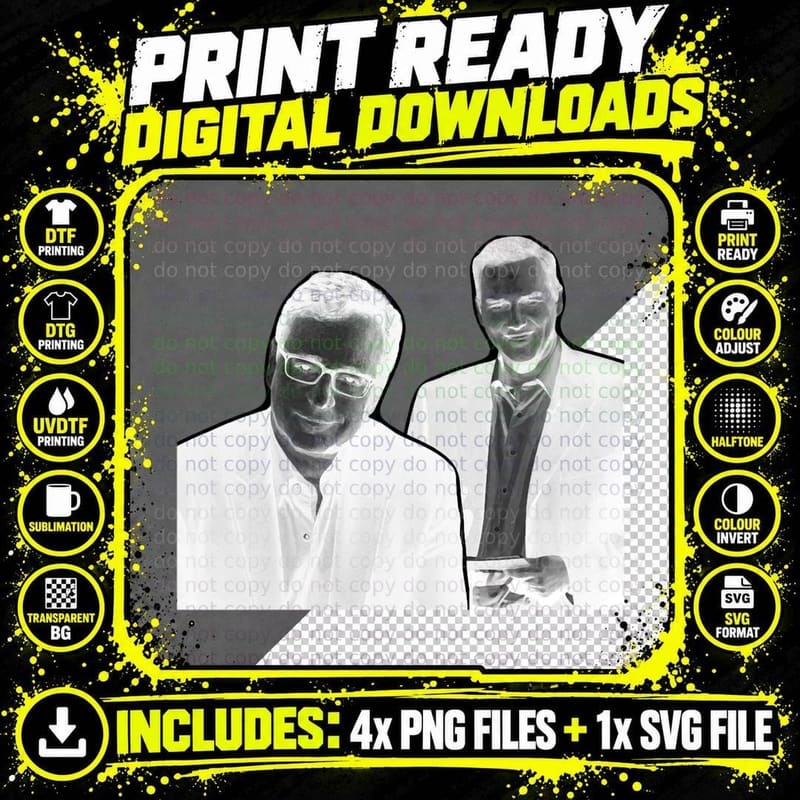 Norm Macdonald Bob Saget T-Shirt, Comedy Legends Png SVG Digital Bundle