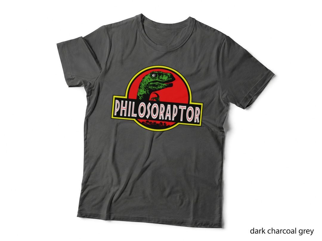 Philosoraptor T-Shirt, Jurassic Parody, Sarcasm Humor