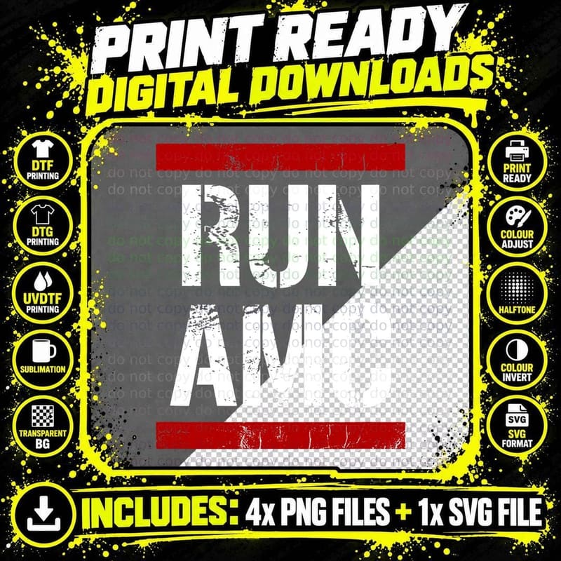 Run AMC Stock Meme Crypto T-Shirt, Funny Crypto Apparel Png SVG Digital Bundle