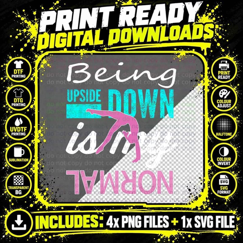 Sci-Fi Dimension Is My Normal Gymnastics T-Shirt Png SVG Digital Bundle