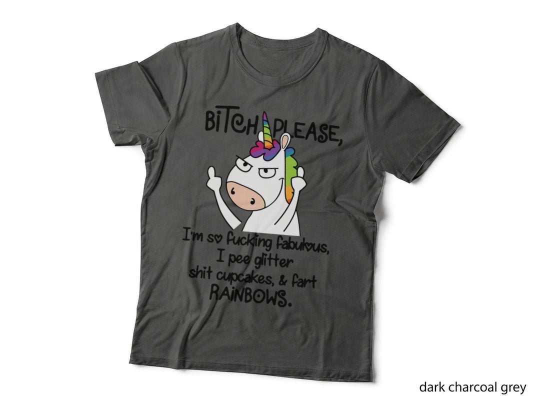 Unicorn Bitch Please T-Shirt, Funny Sarcasm, Sarcastic Humor Apparel