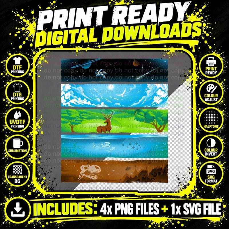 Across the Earth T-Shirt Png SVG Digital Bundle