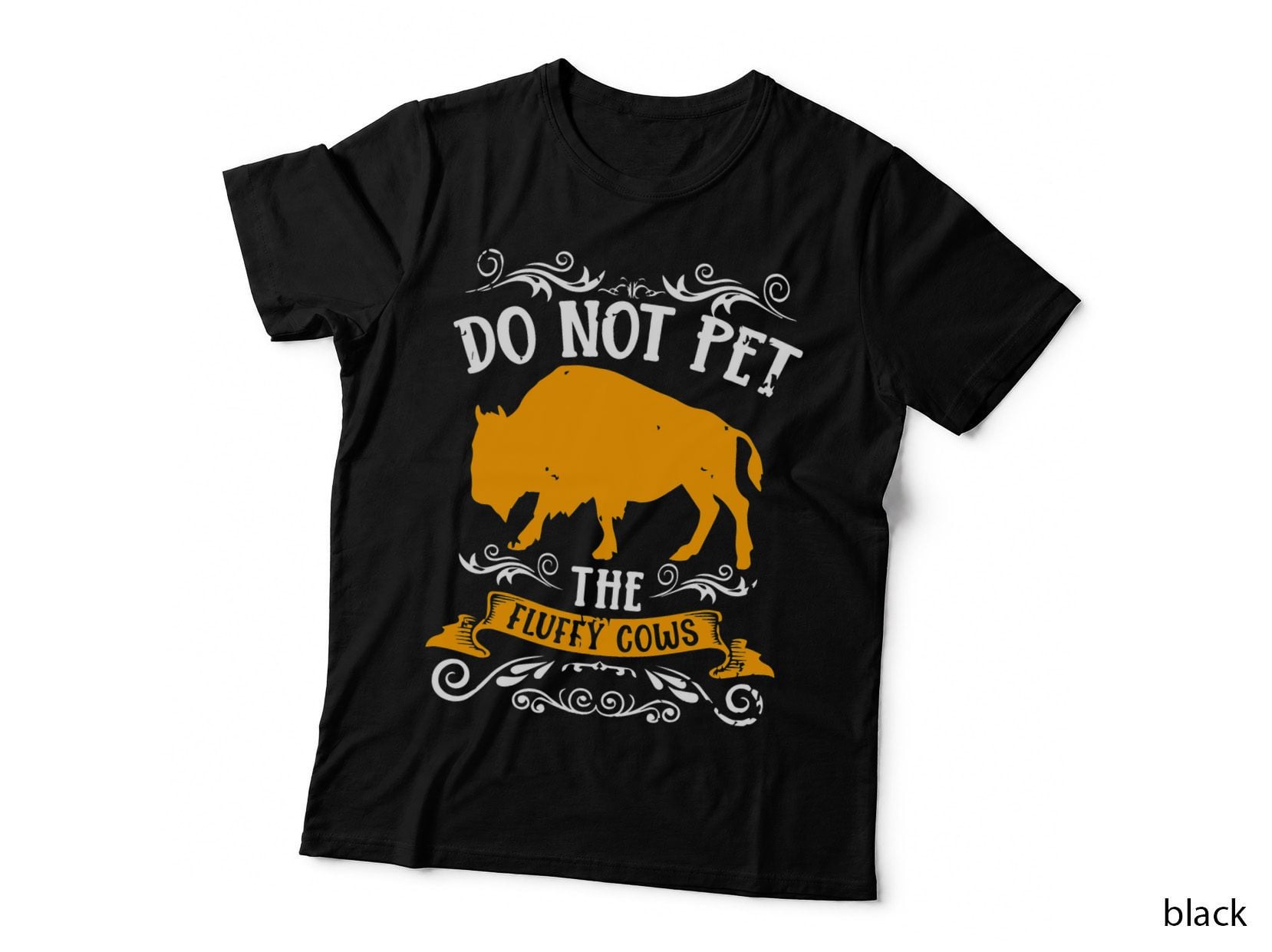 Buffalo Funny Bison Do Not Pet the Fluffy Cows T-Shirt