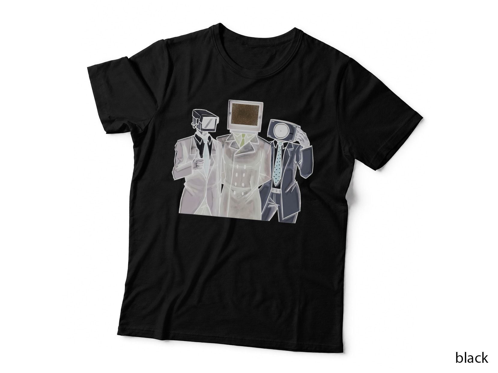 Cameraman, Speakerman, Tvman, Skibidi Toilet Meme Game T-Shirt