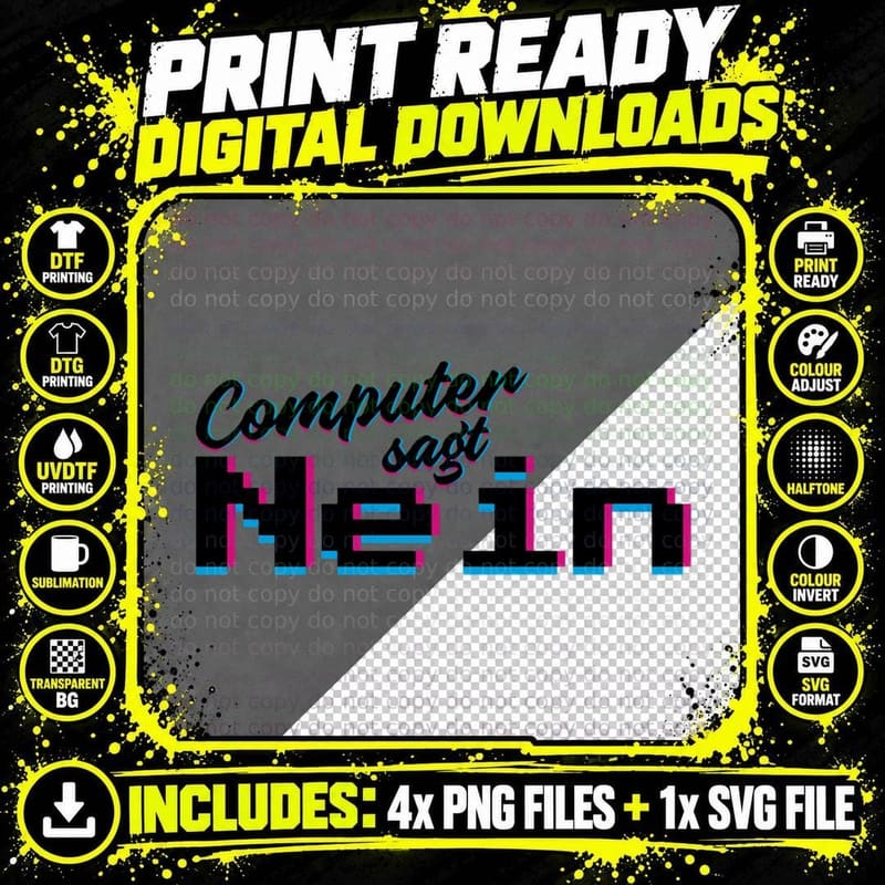 Computer Says No Little Britain Legendary Quote Funny 2 Png SVG Digital Bundle